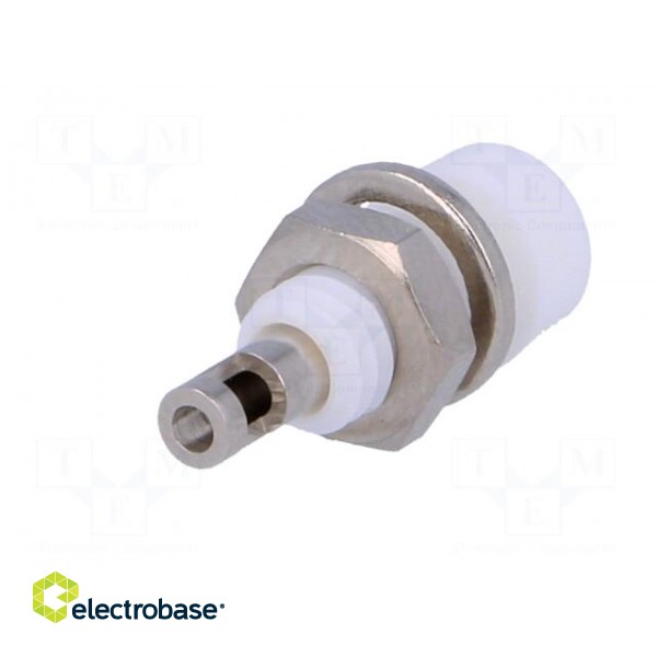 Socket | 2mm banana | 10A | white | soldering paveikslėlis 6