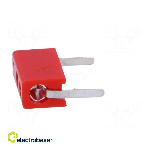 Socket | 2mm banana | 6A | 10.25mm | red | Mounting: PCB | insulated | 6mΩ фото 7
