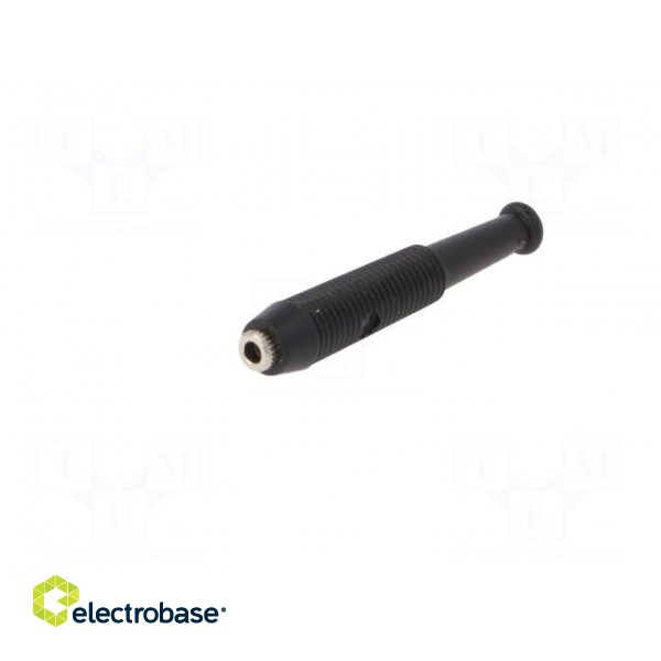 Socket | 2mm banana | 6A | 60VDC | Overall len: 39mm | black | on cable image 2