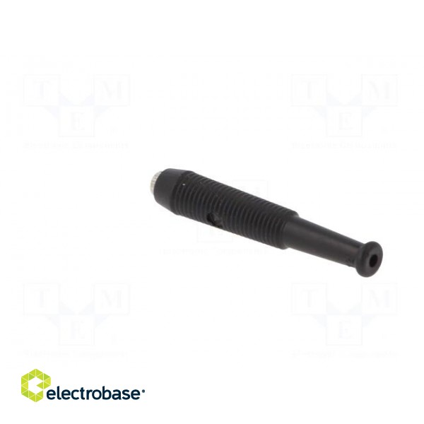 Socket | 2mm banana | 6A | 60VDC | Overall len: 39mm | black | on cable image 4