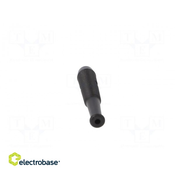 Socket | 2mm banana | 6A | 60VDC | Overall len: 39mm | black | on cable image 5