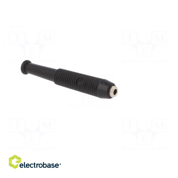 Socket | 2mm banana | 6A | 60VDC | Overall len: 39mm | black | on cable image 8