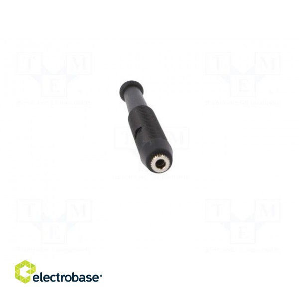 Socket | 2mm banana | 6A | 60VDC | Overall len: 39mm | black | on cable image 9