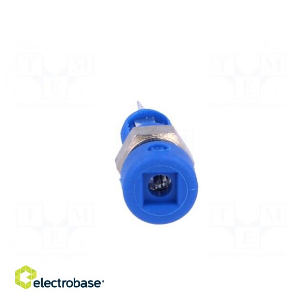Socket | 2mm banana | 6A | Overall len: 21mm | blue | insulated image 9