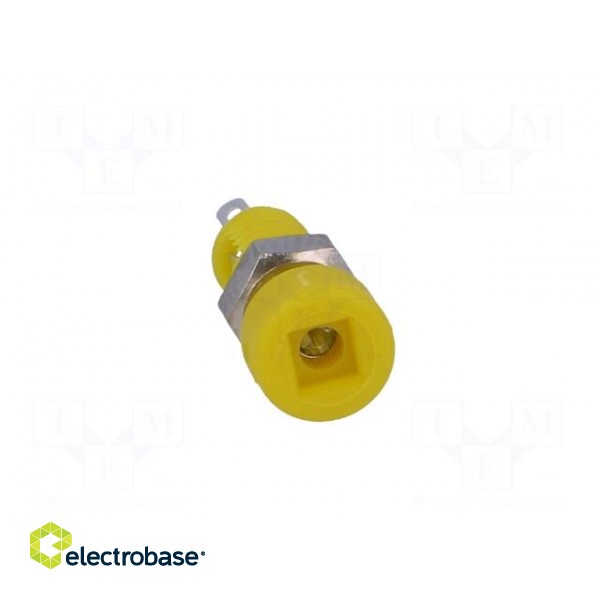 Socket | 2mm banana | 6A | Overall len: 21mm | yellow | insulated фото 9