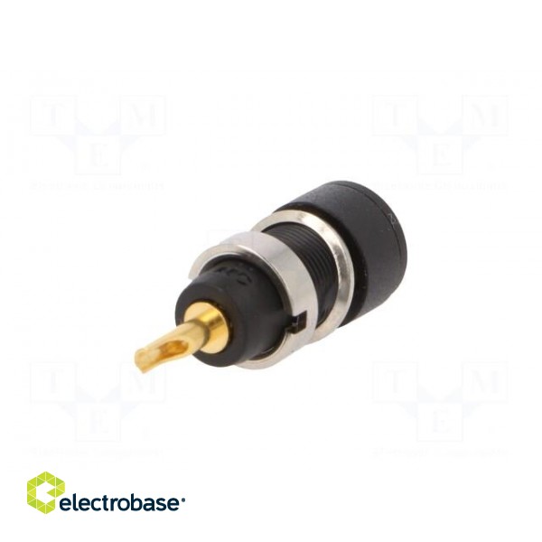 Socket | 2mm banana | Overall len: 29mm | black | soldered | insulated image 6