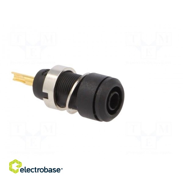 Socket | 2mm banana | Overall len: 29mm | black | soldered | insulated image 8