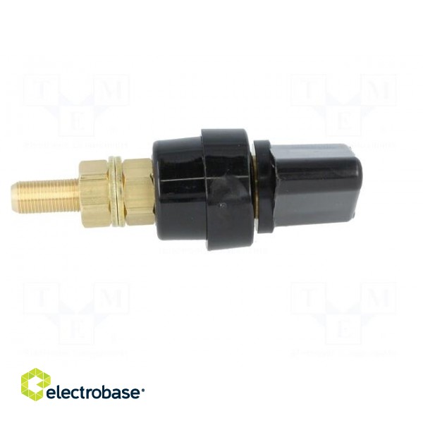 Laboratory clamp | black | 1kVDC | 100A | Contacts: brass | 81mm фото 7