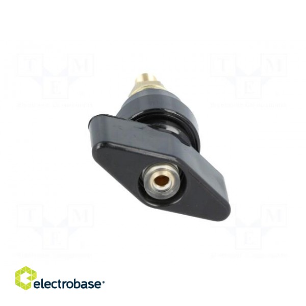 Laboratory clamp | black | 1kVDC | 100A | Contacts: brass | 81mm фото 9