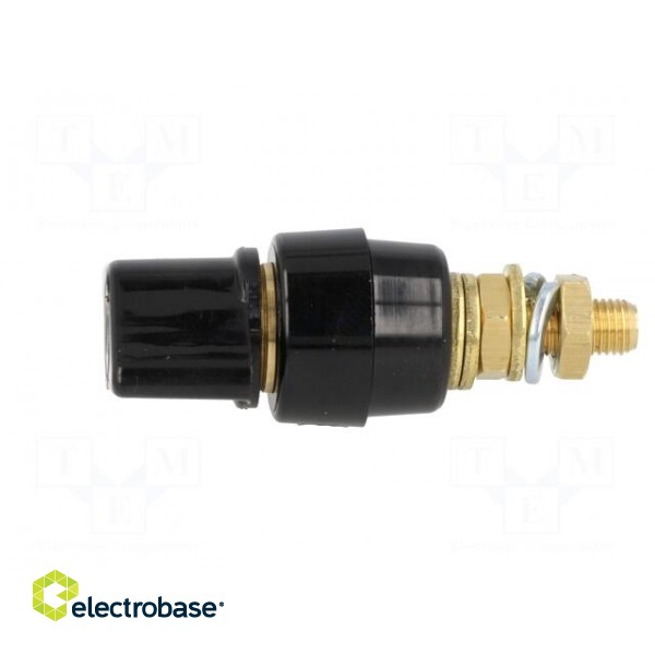 Laboratory clamp | black | 1kVDC | 63A | Contacts: brass | 58mm image 3