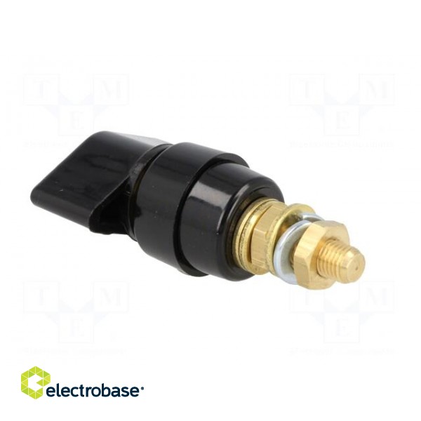 Laboratory clamp | black | 1kVDC | 63A | Contacts: brass | 58mm image 4