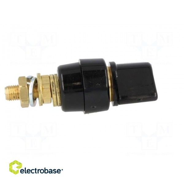 Laboratory clamp | black | 1kVDC | 63A | Contacts: brass | 58mm image 7