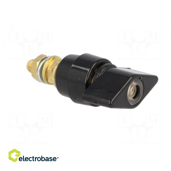 Laboratory clamp | black | 1kVDC | 63A | Contacts: brass | 58mm image 8
