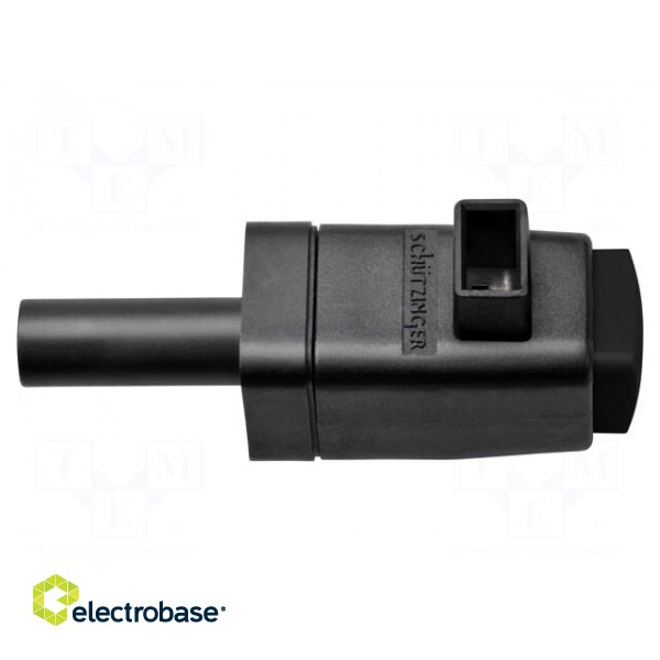 Laboratory clamp | black | 300VDC | 16A | Contacts: nickel | -25÷90°C