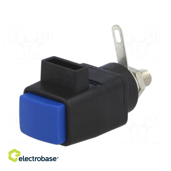 Laboratory clamp | blue | 60VDC | 16A | Contacts: nickel | -25÷90°C image 1