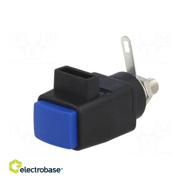 Laboratory clamp | blue | 60VDC | 16A | Contacts: nickel | -25÷90°C image 2