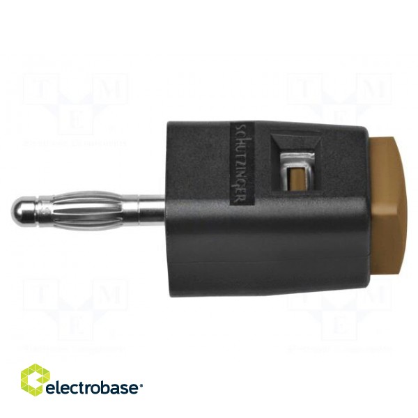Laboratory clamp | brown | 70VDC | 16A | screw | nickel | polyamide