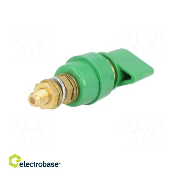 Laboratory clamp | green | 1kVDC | 63A | on panel,screw | brass | 58mm image 6