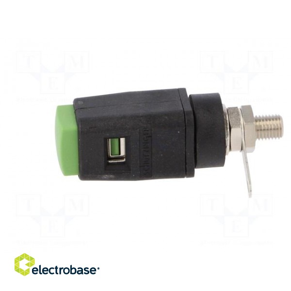 Laboratory clamp | green | 60VDC | 16A | Contacts: nickel | -25÷90°C image 3