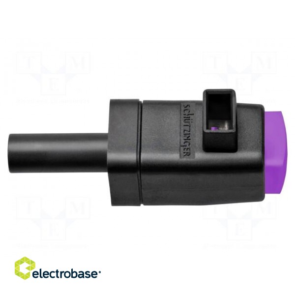 Laboratory clamp | purple | 300VDC | 16A | Contacts: nickel | -25÷90°C