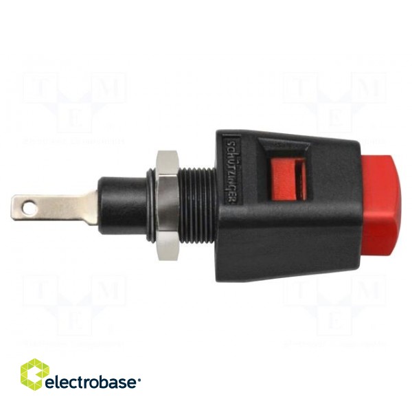 Laboratory clamp | red | 70VDC | 16A | screw | nickel | polyamide | 38.9mm image 2