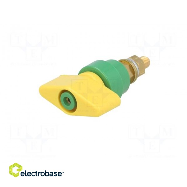 Laboratory clamp | yellow-green | 1kVDC | 100A | Contacts: brass | 81mm image 2