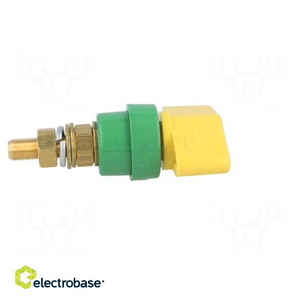 Laboratory clamp | yellow-green | 1kVDC | 100A | Contacts: brass | 81mm image 7