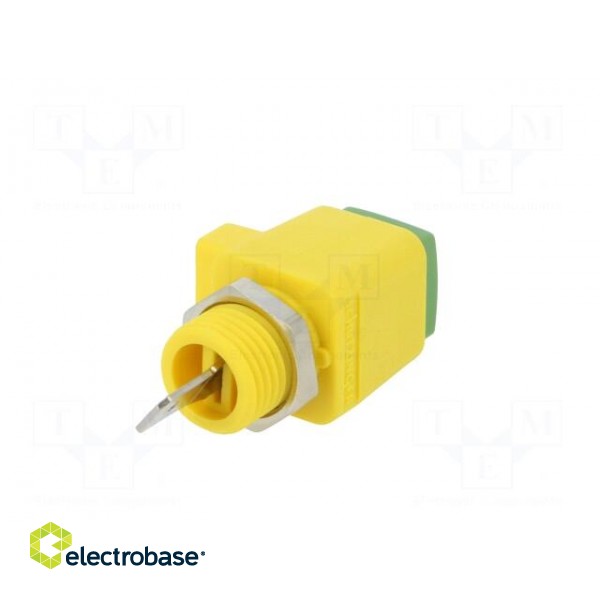 Laboratory clamp | yellow-green | 300VDC | 16A | Contacts: nickel paveikslėlis 6