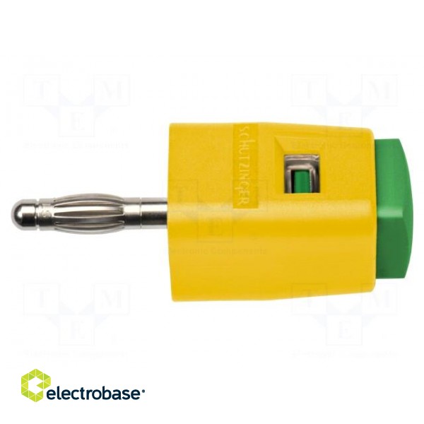 Laboratory clamp | yellow-green | 70VDC | 16A | screw | nickel | L: 48mm