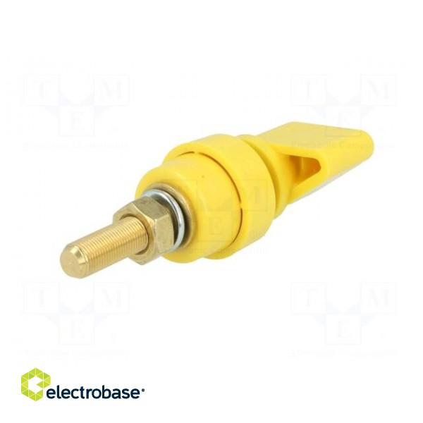 Laboratory clamp | yellow | 1kVDC | 100A | Contacts: brass | 81mm image 6