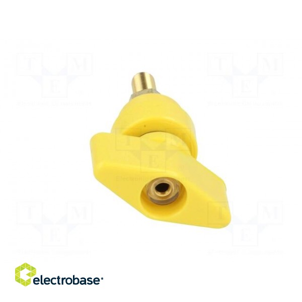 Laboratory clamp | yellow | 1kVDC | 100A | Contacts: brass | 81mm image 9