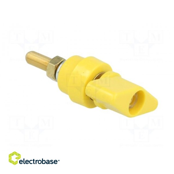 Laboratory clamp | yellow | 1kVDC | 100A | Contacts: brass | 81mm image 8