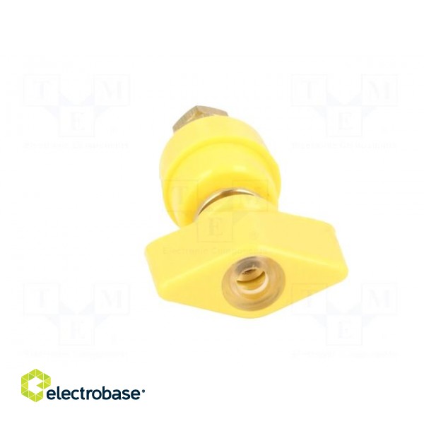 Laboratory clamp | yellow | 1kVDC | 63A | Contacts: brass | 58mm image 9
