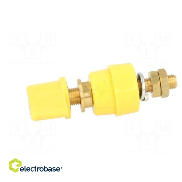 Laboratory clamp | yellow | 1kVDC | 63A | Contacts: brass | 58mm image 3