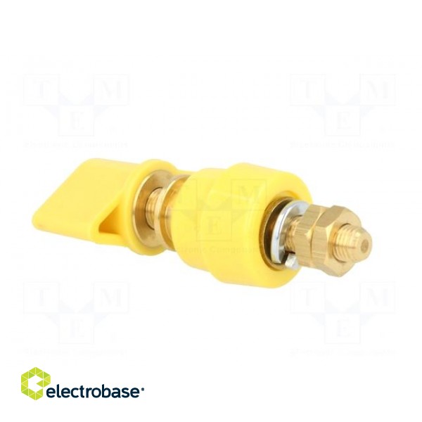 Laboratory clamp | yellow | 1kVDC | 63A | Contacts: brass | 58mm image 4