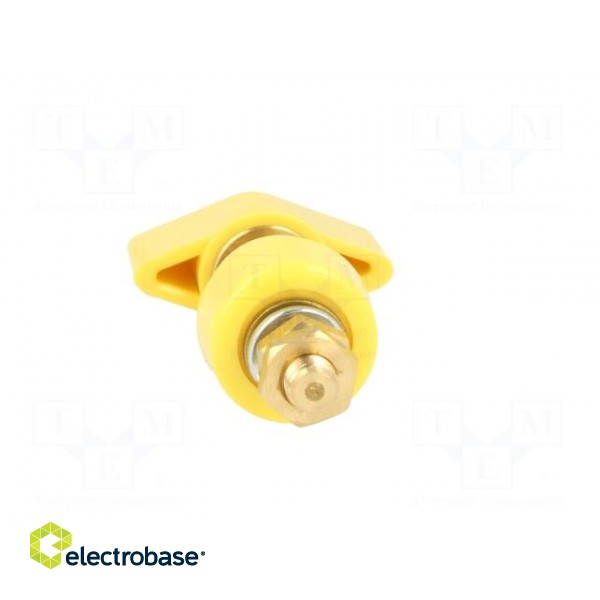 Laboratory clamp | yellow | 1kVDC | 63A | Contacts: brass | 58mm image 5