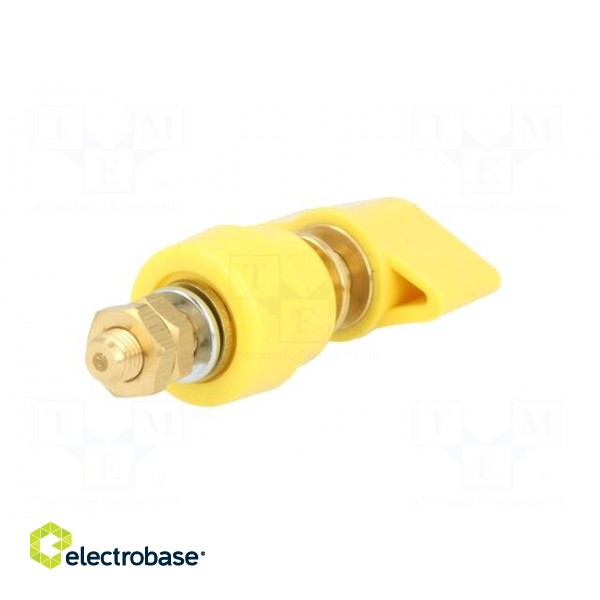 Laboratory clamp | yellow | 1kVDC | 63A | Contacts: brass | 58mm image 6