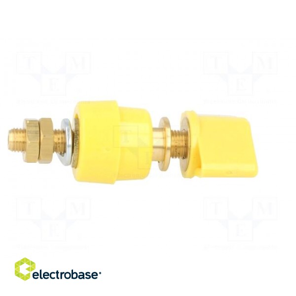 Laboratory clamp | yellow | 1kVDC | 63A | Contacts: brass | 58mm image 7
