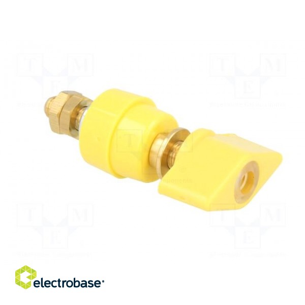 Laboratory clamp | yellow | 1kVDC | 63A | Contacts: brass | 58mm image 8