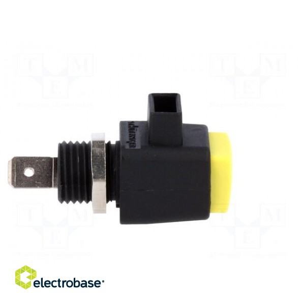 Laboratory clamp | yellow | 300VDC | 16A | Contacts: nickel | -25÷90°C image 7