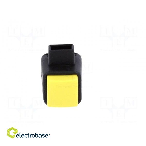 Laboratory clamp | yellow | 300VDC | 16A | screw | nickel | polyamide image 9