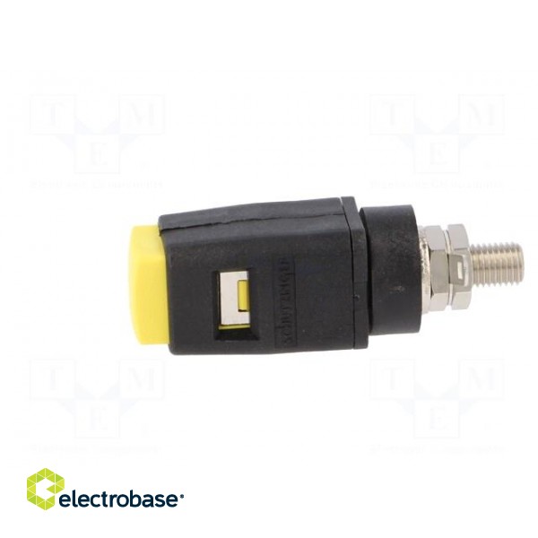 Laboratory clamp | yellow | 60VDC | 16A | Contacts: nickel | -25÷90°C image 3