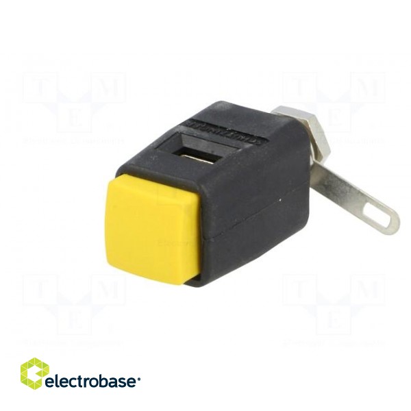 Laboratory clamp | yellow | 70VDC | 16A | Contacts: nickel | -25÷90°C paveikslėlis 2