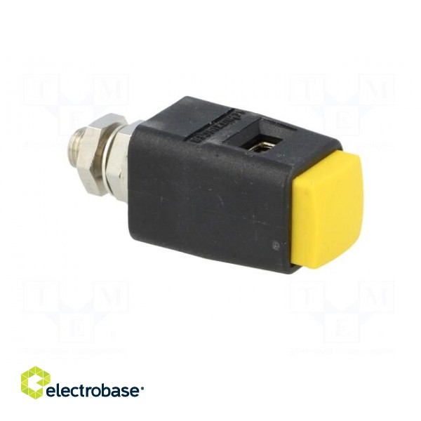 Laboratory clamp | yellow | 70VDC | 16A | screw | nickel | polyamide image 8