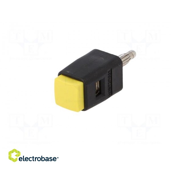 Laboratory clamp | yellow | 60VDC | 16A | Contacts: nickel | -25÷90°C paveikslėlis 2