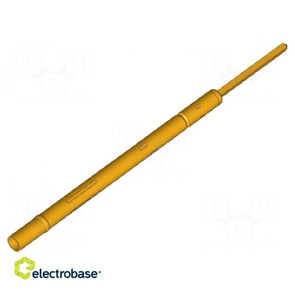 Test probe socket | Contact plating: gold-plated | KS-100 | 36.8mm