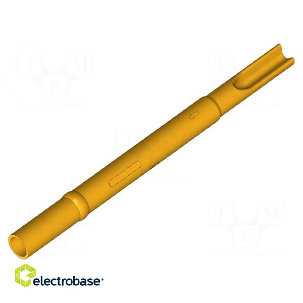 Test probe socket | Contact plating: gold-plated | soldered