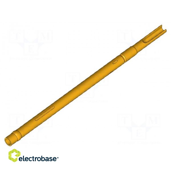 Test probe socket | Contact plating: gold-plated | soldered | 30mm