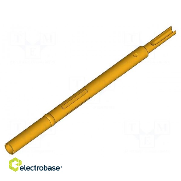 Test probe socket | Contact plating: gold-plated | soldered | 30mm