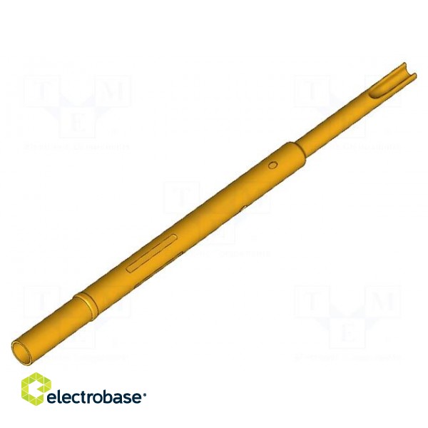 Test probe socket | Contact plating: gold-plated | soldered | 32mm